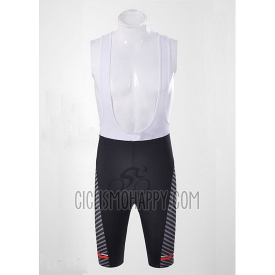 Trek Cycling Jersey Bib Short 2011 Short Sleeve Black and White
